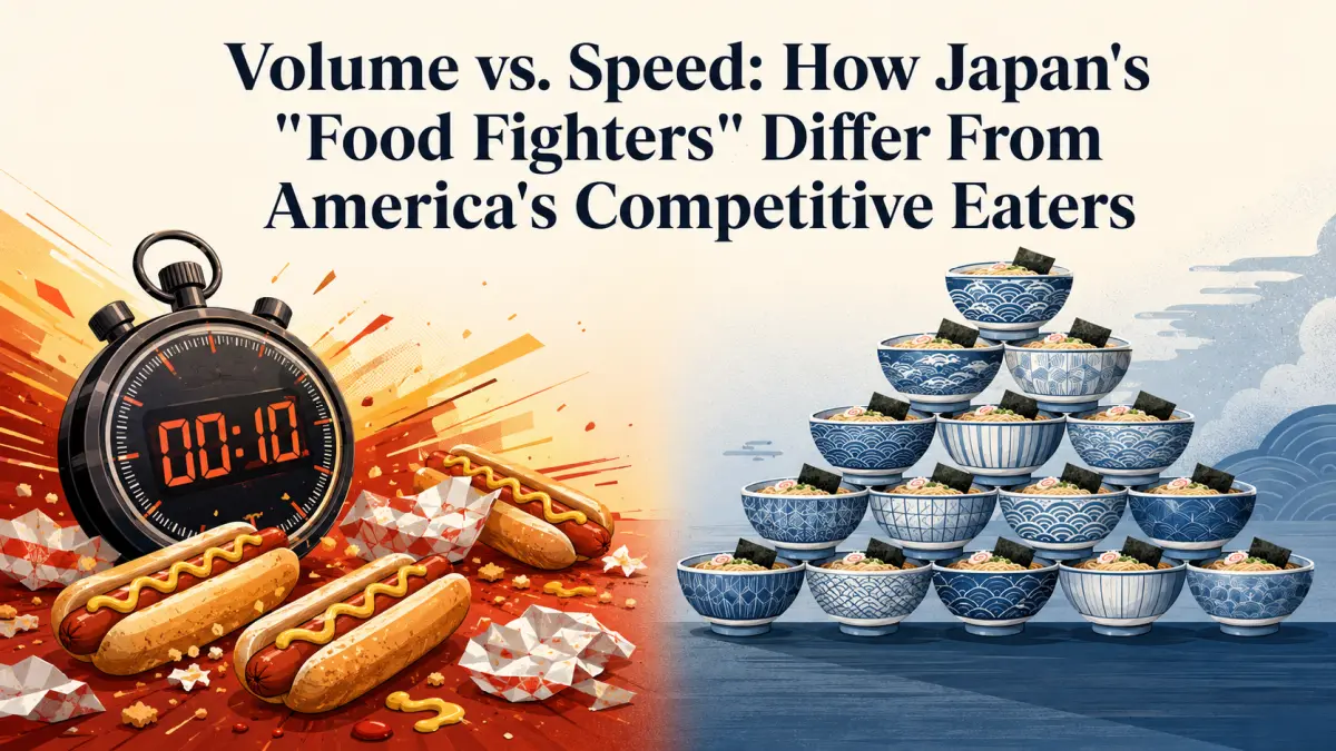 Volume vs. Speed: How Japan's "Food Fighters" Differ From America's Competitive Eaters